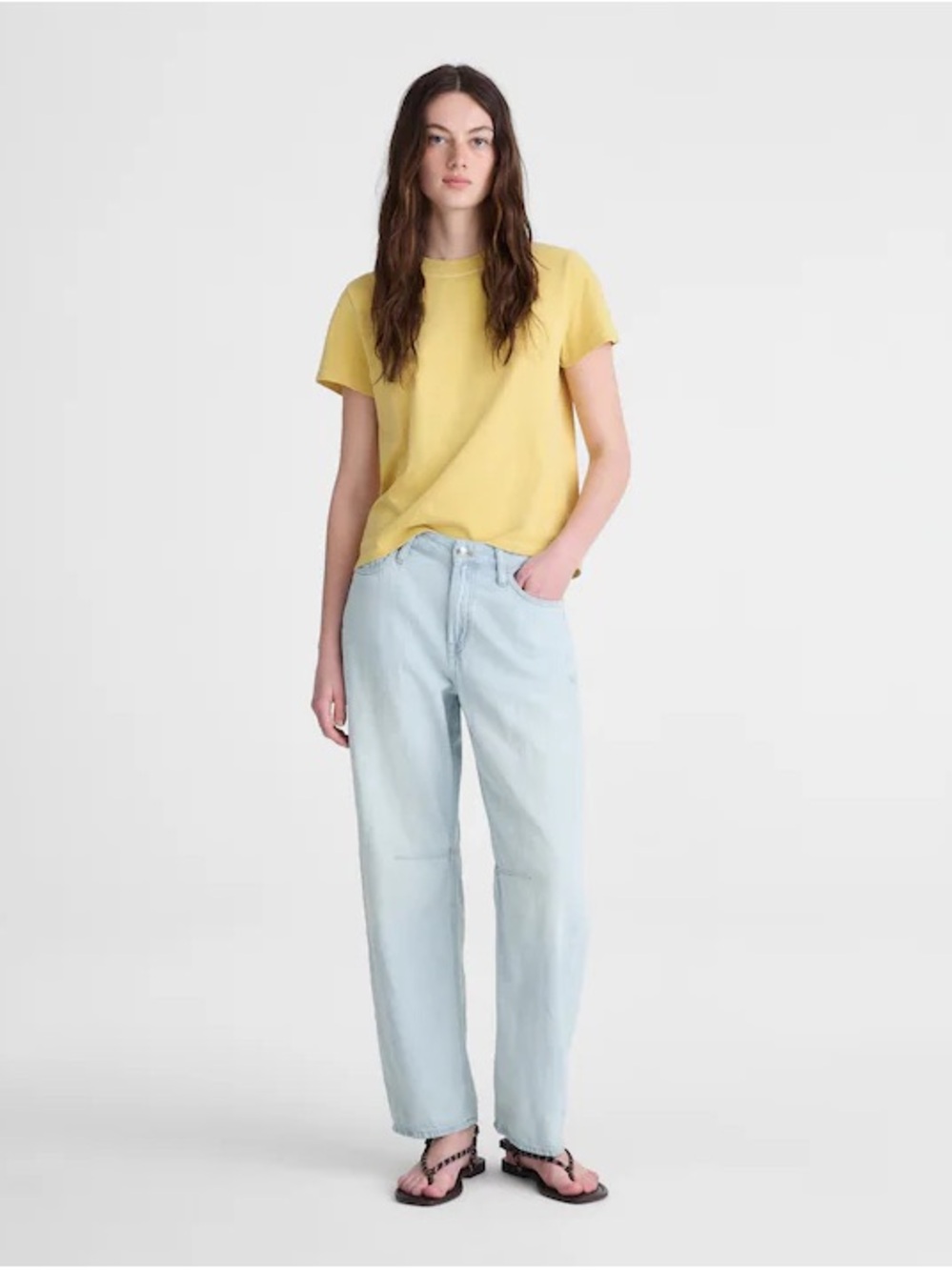 Madewell The Darted Barrel-Leg Jean